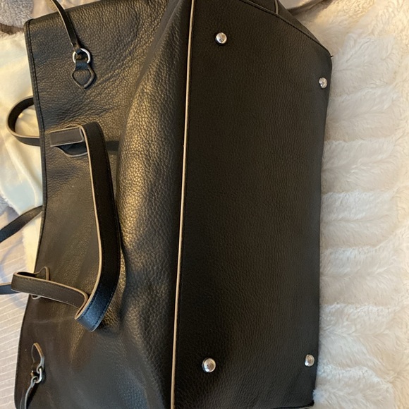 Lodis Bliss Leather Tote with Wristlet, Black - Picture 5 of 7